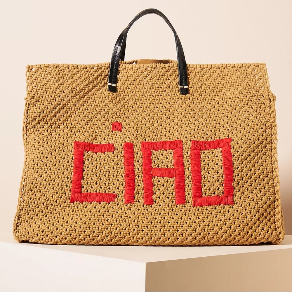 Clare V Caio Tote Bag with short & long strap